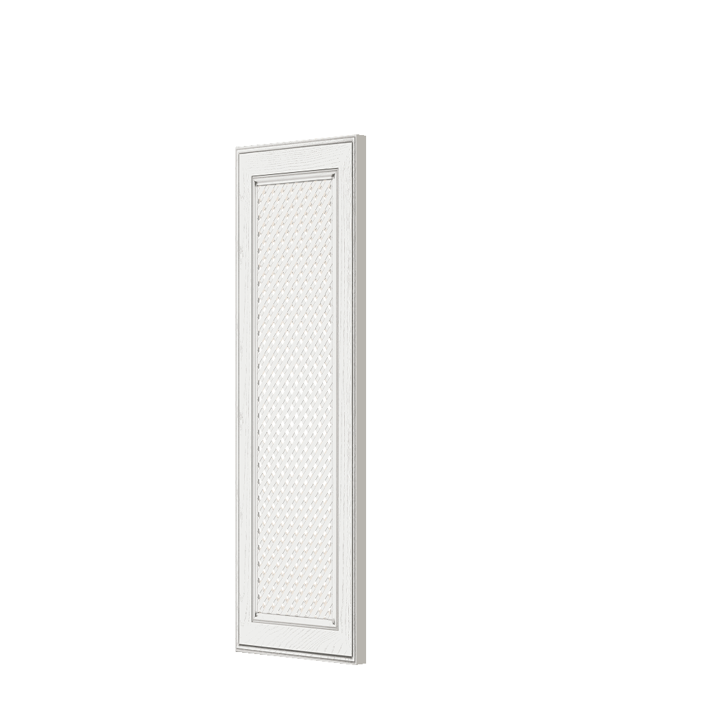 Кухонный шкаф с нишей 1-дверный 920х450х300мм Белый решетка